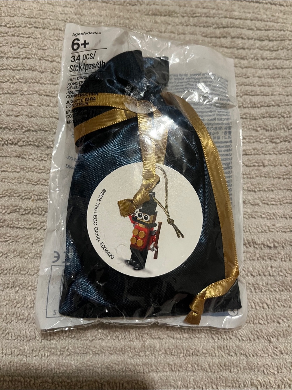 Lego Ornament 2016 Sealed Toy Soldier